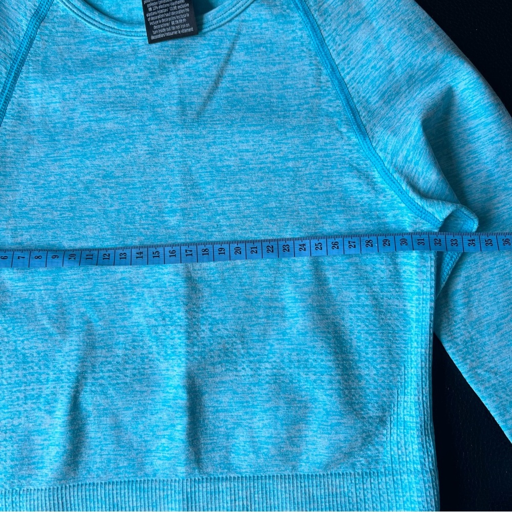 PINK Active Women’s Blue Long Sleeve Athletic Shirt Size XS - Picture 4 of 5